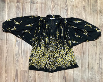 Floral sheer shirt