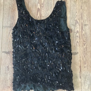 90s lord and taylor sequin top
