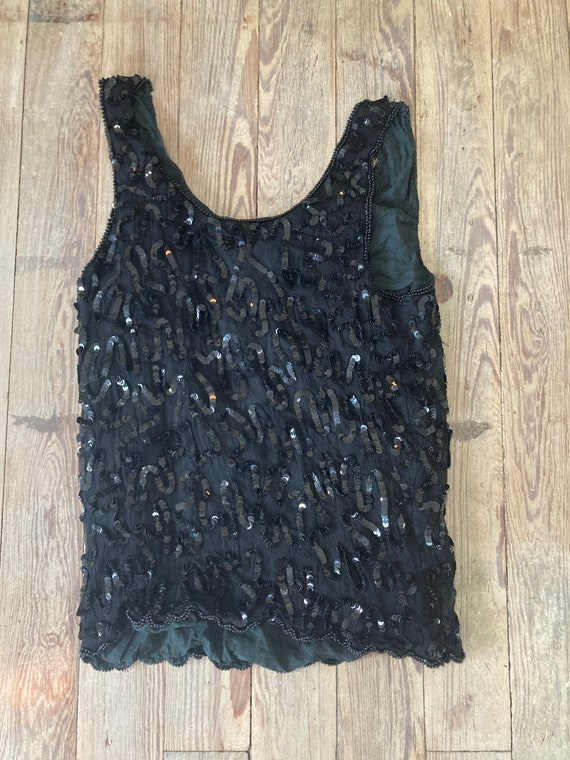 90s lord and taylor sequin top