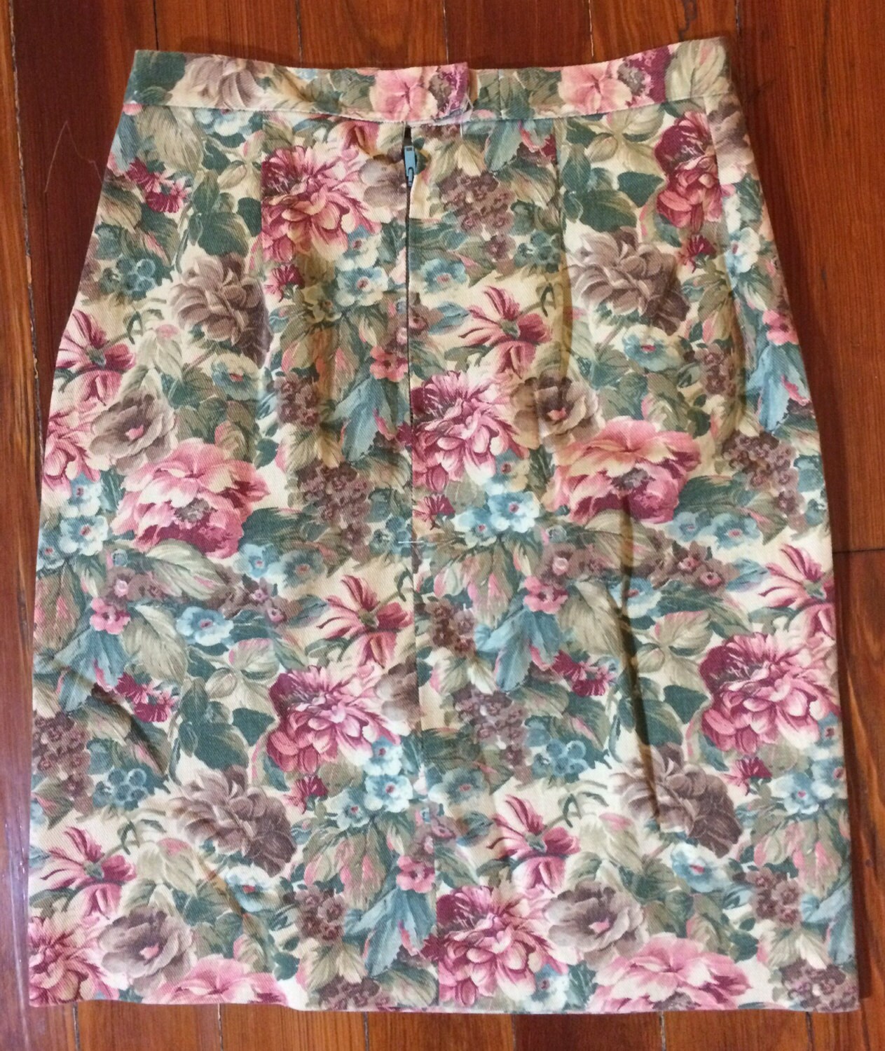 Floral Denim Skirt main image 1