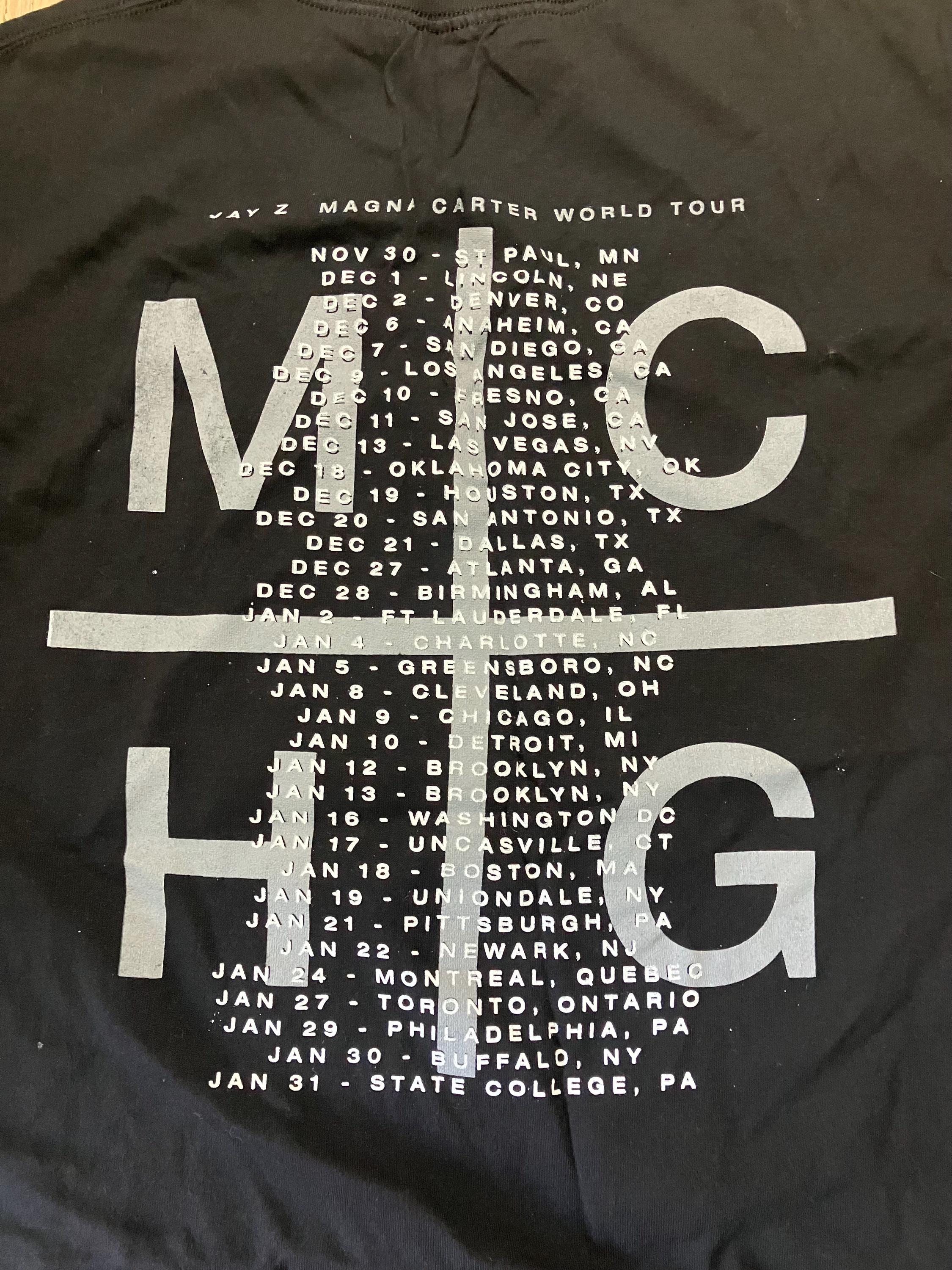 Jay Z Magna Carter Tour Tee - Etsy Israel