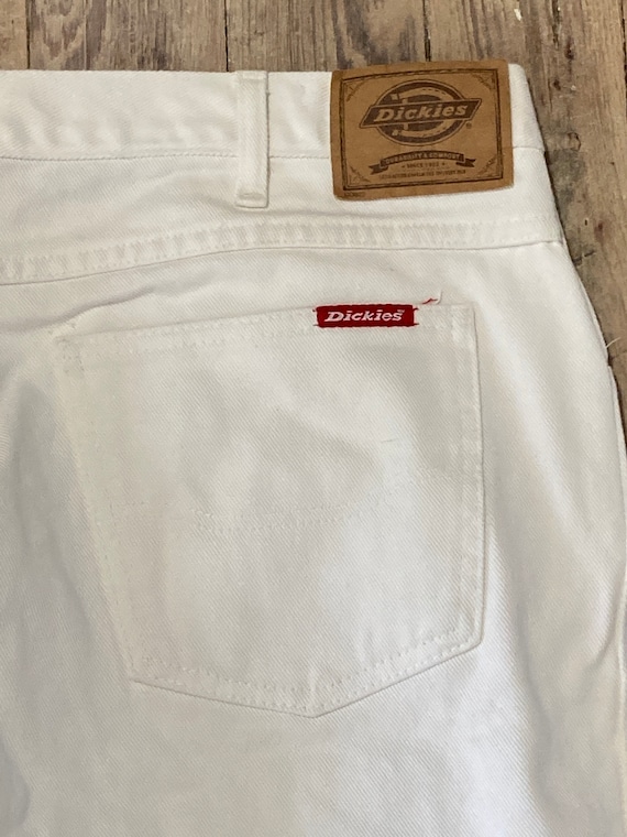 Vintage dickies white denim jeans - image 1