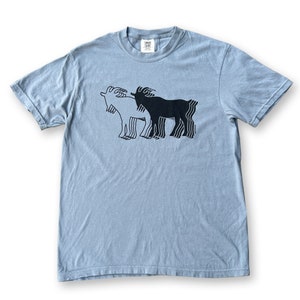 Billy Strings Goat Tshirt in Inked Grey