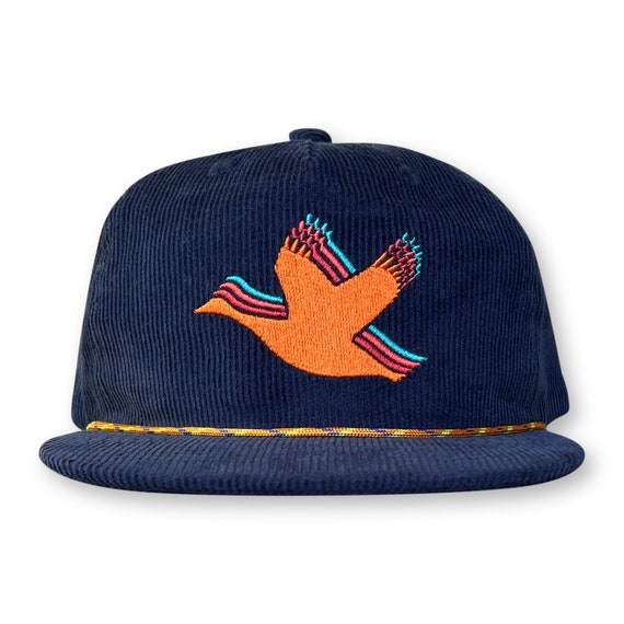 Goose Rope Hat / Navy Corduroy With 