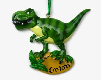 Hand Personalized Christmas Ornament Apatosaurus Formerly Brontosaurus Dinosaur Personalized Ornament