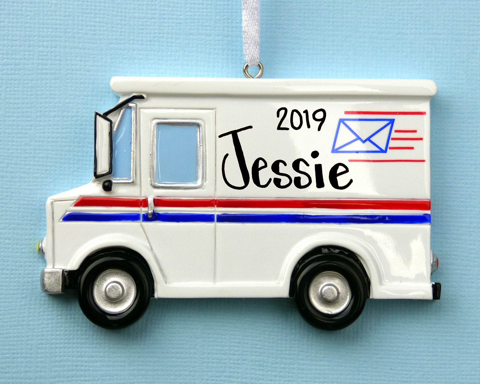 Mail Truck Personalized Ornament Letter Carrier Mailman Etsy Nederland