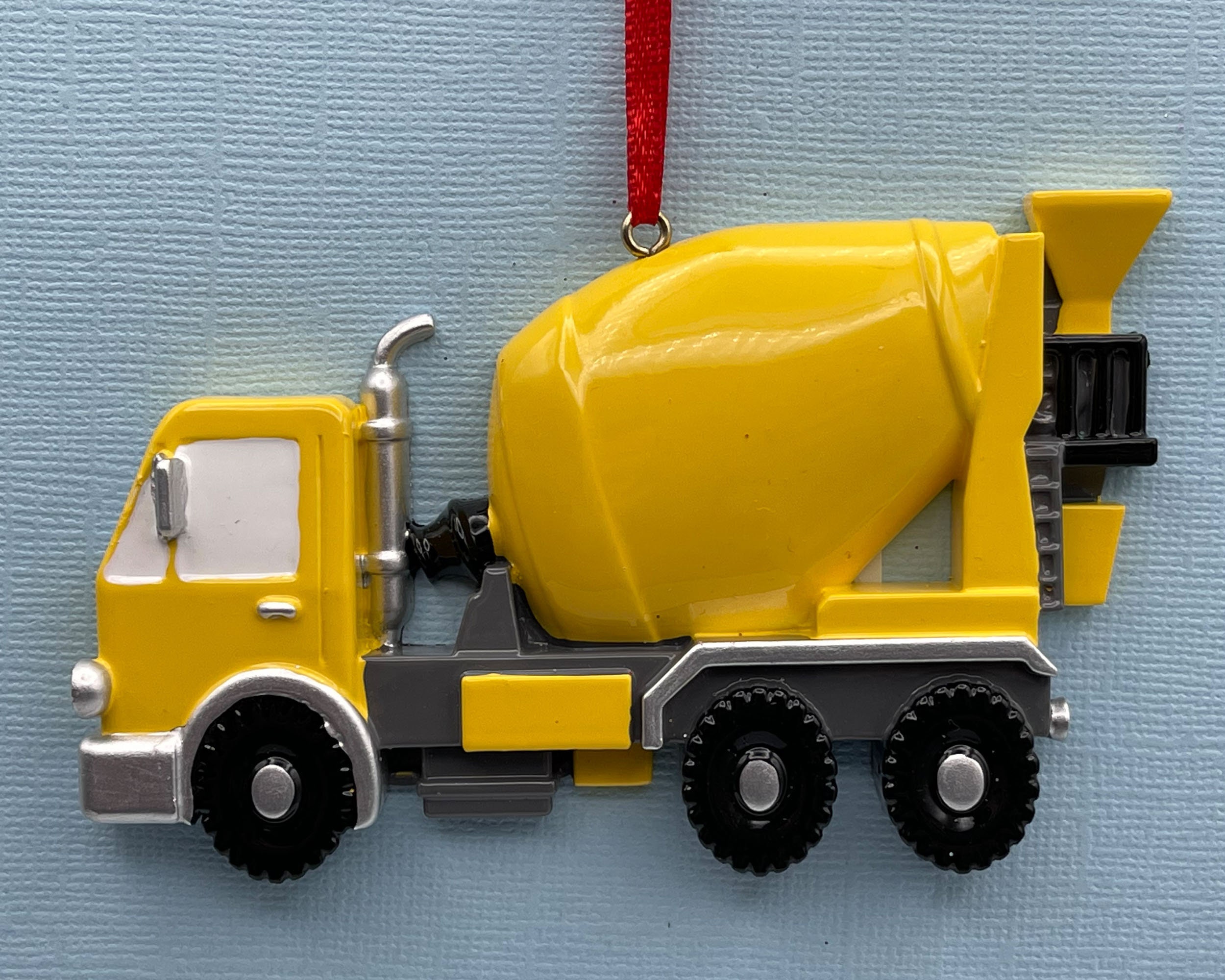 Gift For Grandkid Personalized Mixer Truck Construction Christmas Ornament