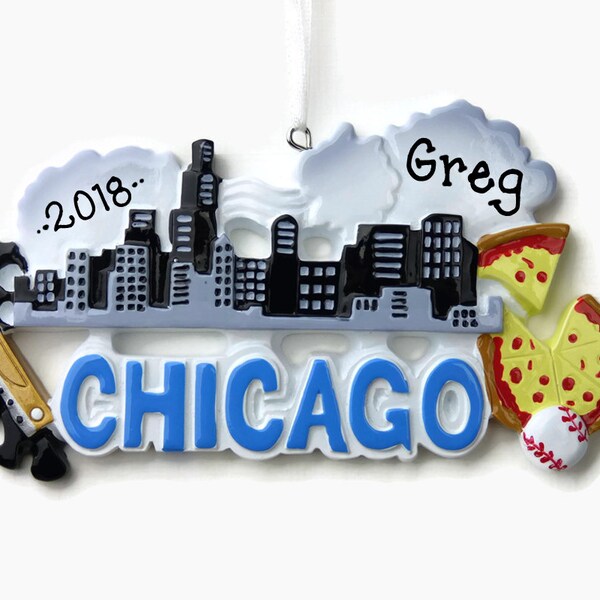 Chicago Bean Ornament Etsy