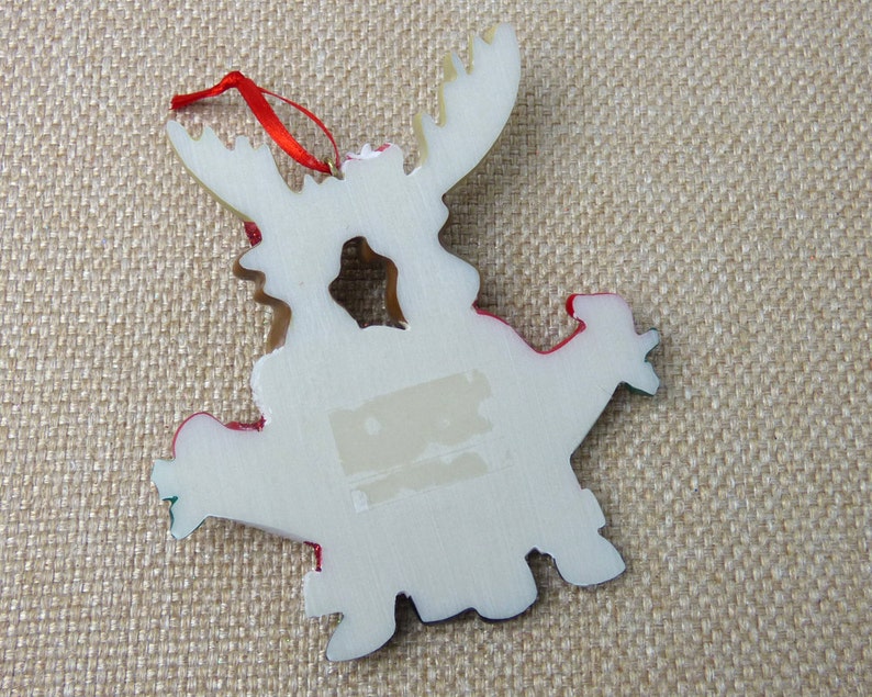 Moose Couple Personalized Ornament Hand Personalized Christmas Ornament