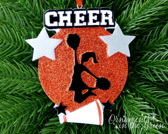 Sport Ornaments Personalized Christmas Ornament Blue Cheerleader Ornament Gift for Cheer Girl 2019 