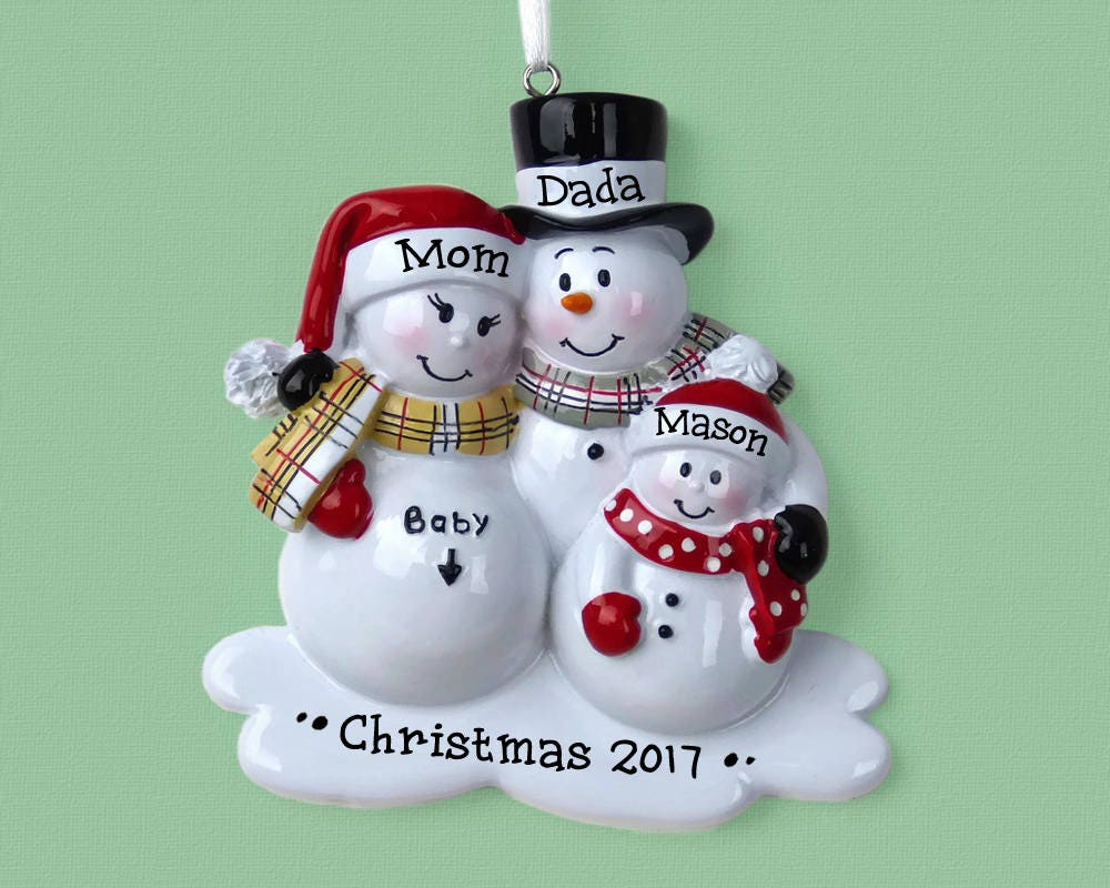Expecting Family Christmas Ornament 