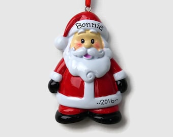 Little Santa Personalized Ornament - Hand Personalized Christmas Ornament