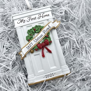My First Home - White Door Personalized Ornament - First Apartment -  New Home - Housewarming Gift - Christmas 2021