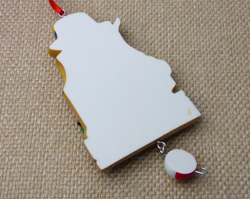 Fisherman Personalized Ornament Tackle Vest Fly Fishing Etsy