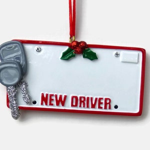 Driver's License Personalized Ornament New Driver Hand Personalized Christmas Ornament image 2