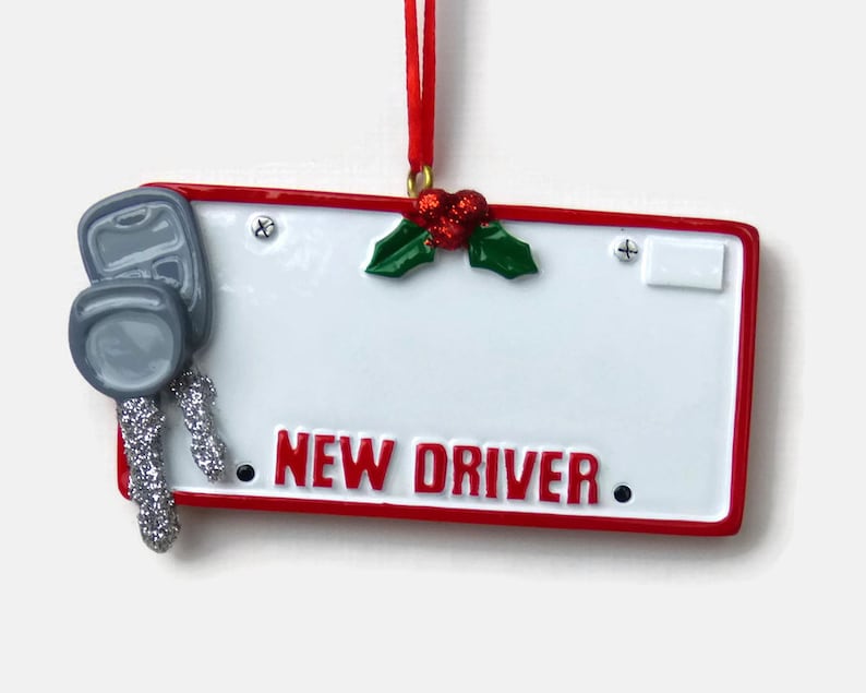 Driver's License Personalized Ornament New Driver Hand Personalized Christmas Ornament image 2