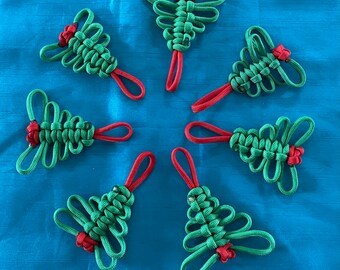 Paracord Christmas Trees - Set of 6