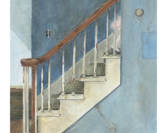 Ltd Ed. Giclee Print of Original M. Cummins Watercolor: "Goodnight, Sweet Princess"