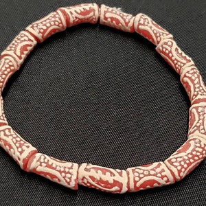 African glass beads. Adinkra symbol glass beads for handmade bracelets, necklaces, earrings