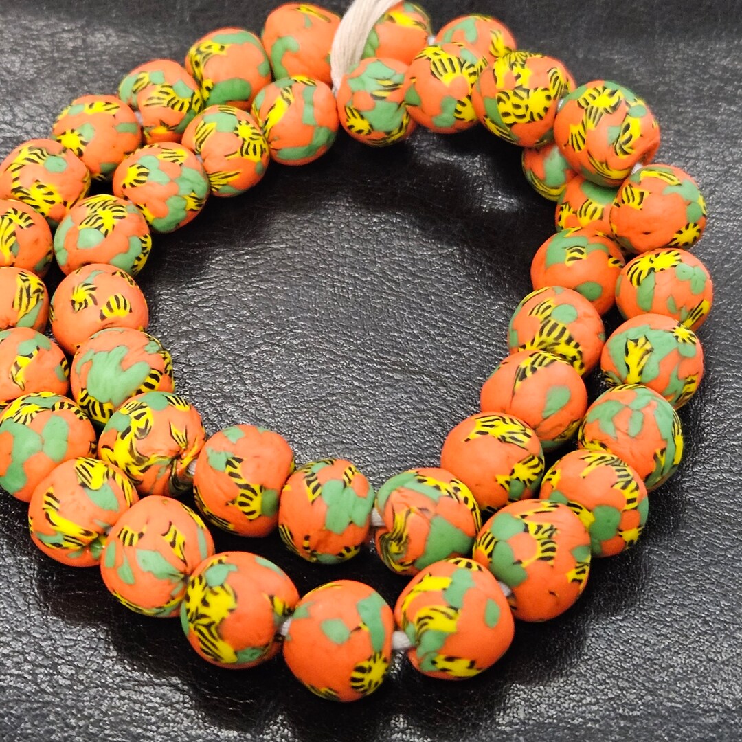 African Glass Beads Jewelry Making Beads From Ghana Etsy