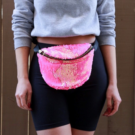Pink sparkly 2025 fanny pack