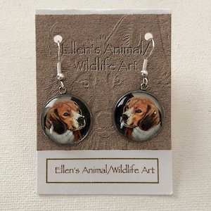 Beagle earrings, Dog earrings, Beagle jewelry, Dog jewelry, pet, animal lover