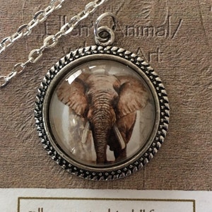 Elephant Pendant, african elephant, elephant jewelry, elephant art, elephant necklace, nature lover, wildlife jewelry, big 5,