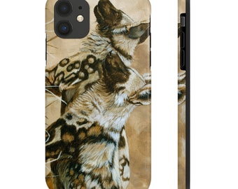 African Wild Dog, Painted Wolf, Wildlife, Animal, iPhone,Case Mate Tough Phone Cases, Unique