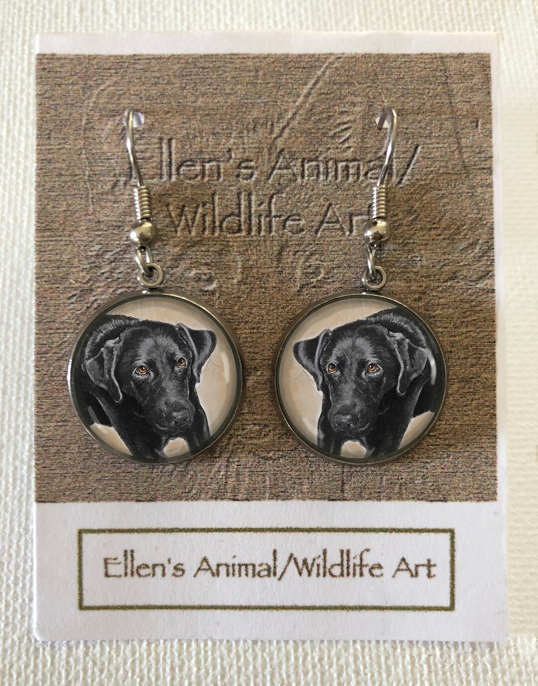 Labrador Earrings Black Lab Jewelry Adornment Accessory Etsy