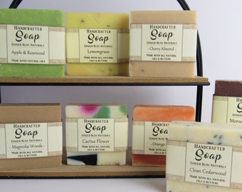 Handcrafted Natural Soap | Shea Butter | Coconut Oil | Hemp Seed Oil | Creamy Leather | Shaving