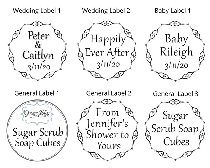 Favors 50 Bulk Sugar Scrub Soap Cubes 50 Wrapped Bags of Etsy