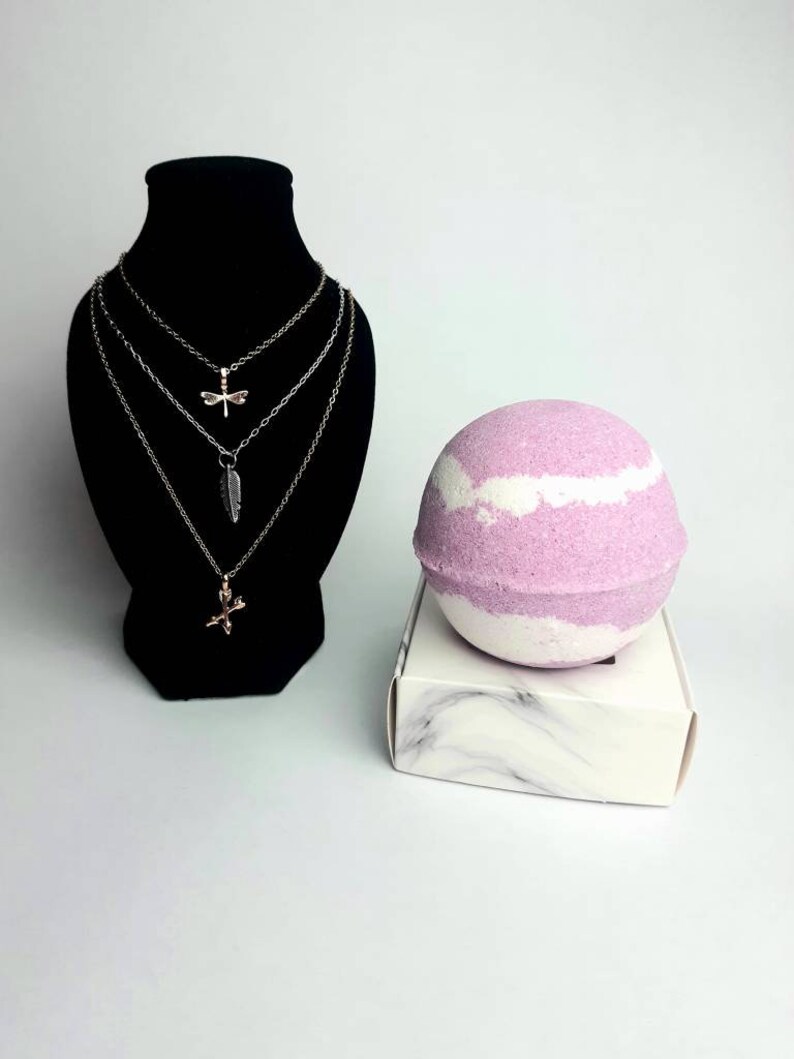 SALE Surprise Necklace Bath Bomb Jewelry Bath Fizzy Charm Etsy