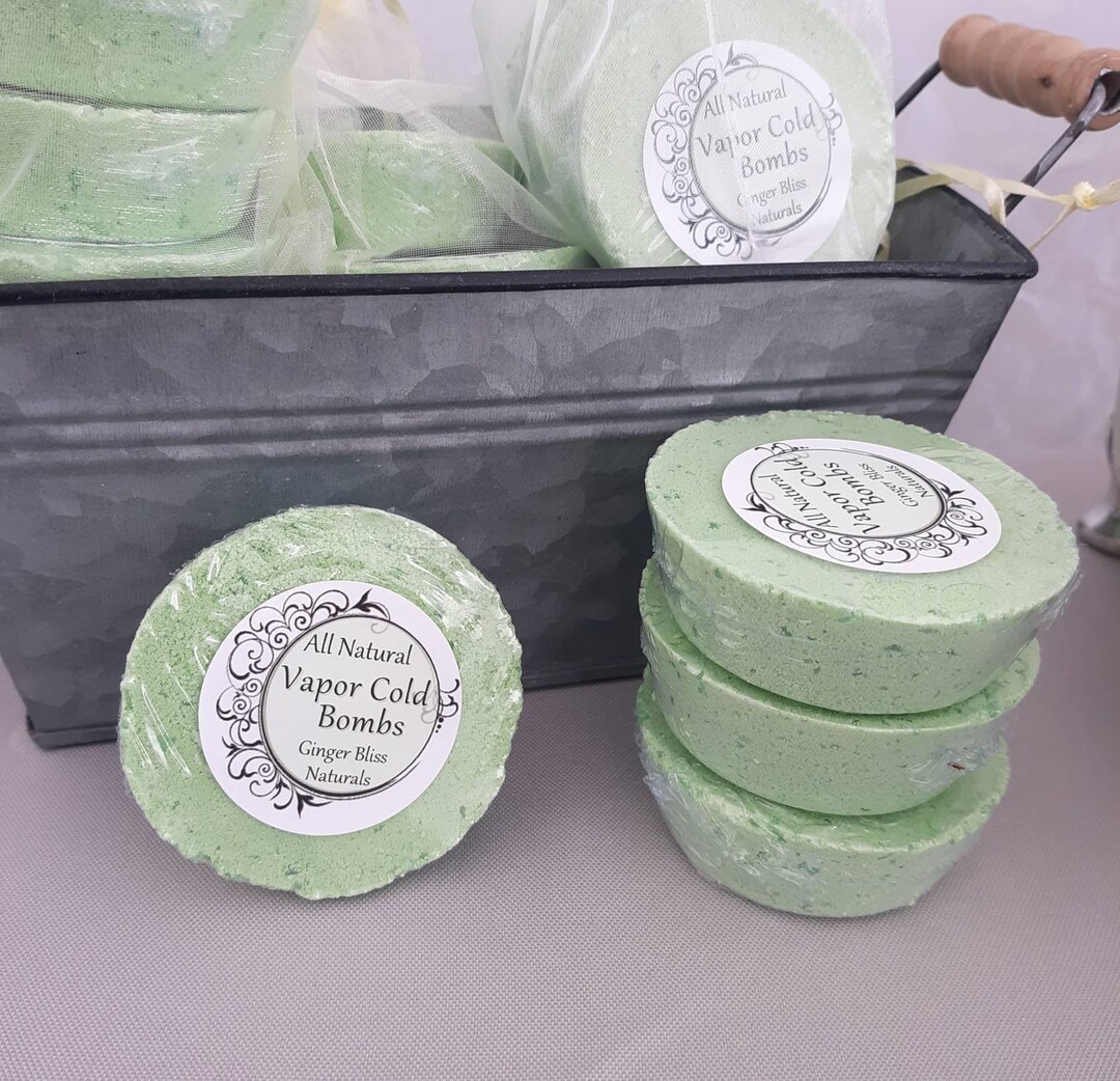 Shower Vapor Bombs 3pack Calming Energy Cold Menthol Floral Zen