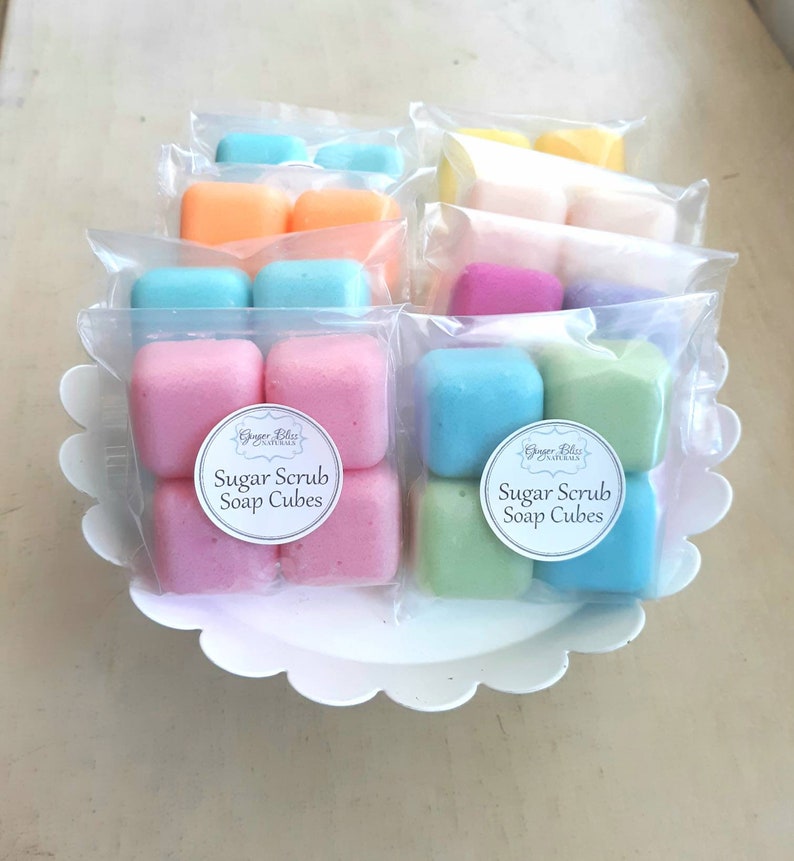 Favors 50 Bulk Sugar Scrub Soap Cubes 50 Wrapped Bags of Etsy