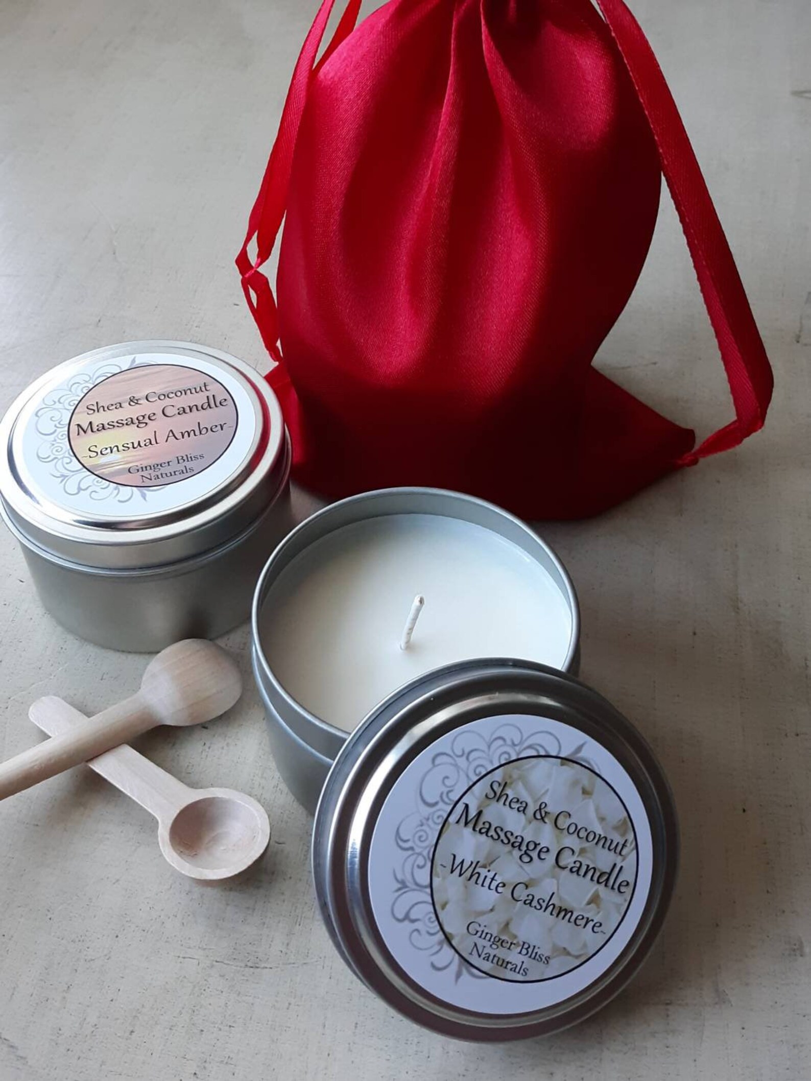 Natural Soy Massage Candle Essential Oil or Fragrance Oil Etsy