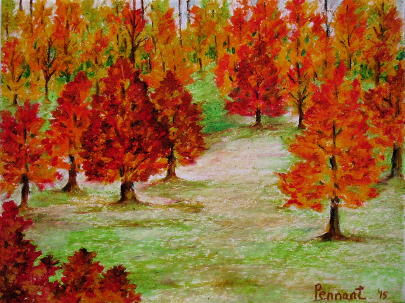 Autumn Landscape Drawing Autumn Landscape Drawing