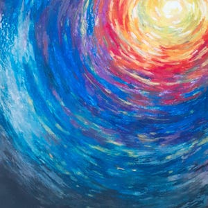 Oil pastel abstract, original oil pastel, colorful art, colorful oil pastel, nature art, wall art, abstract oil pastel art, oil painting