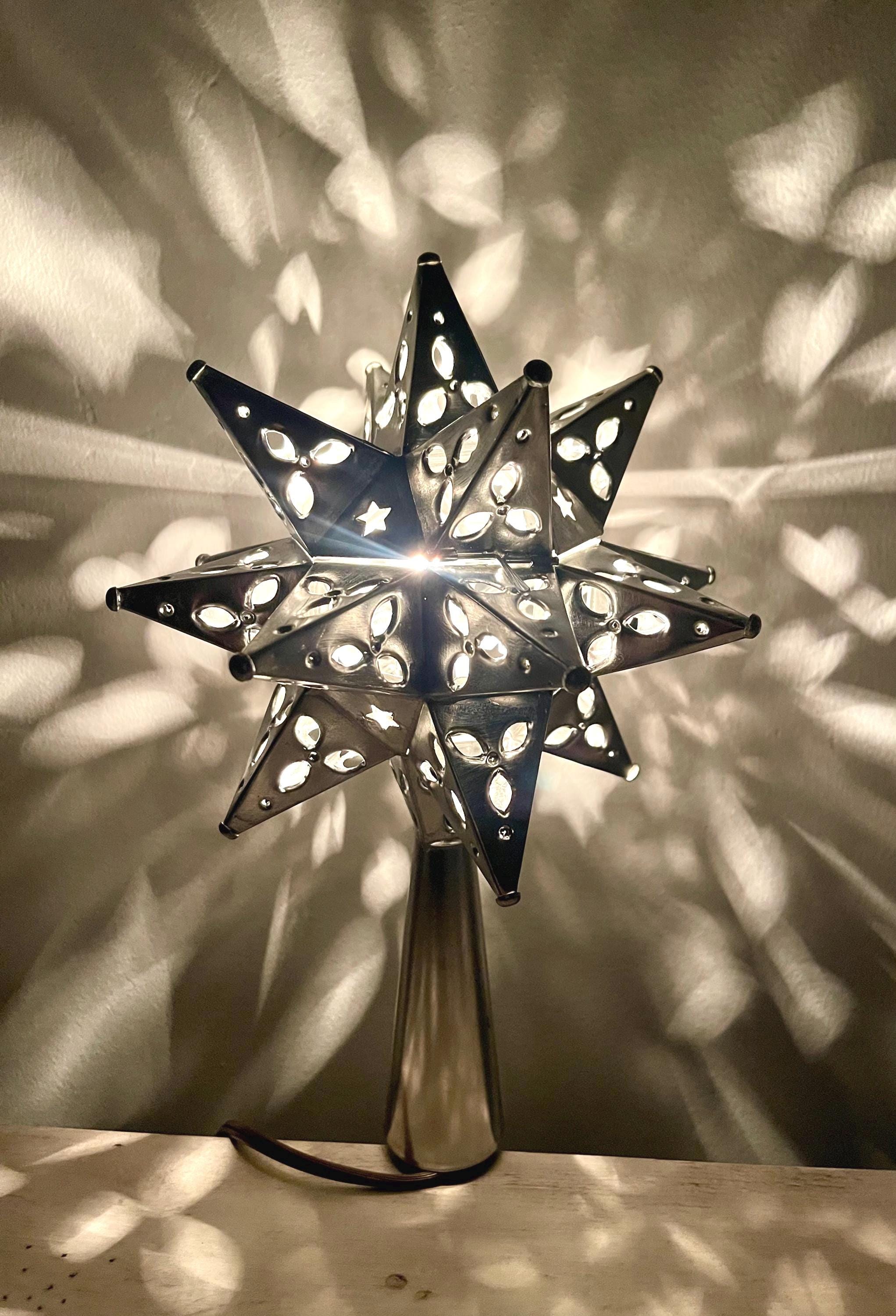 Tin Punched Handmade Star Tree Topper Handmade XSMALL - Etsy