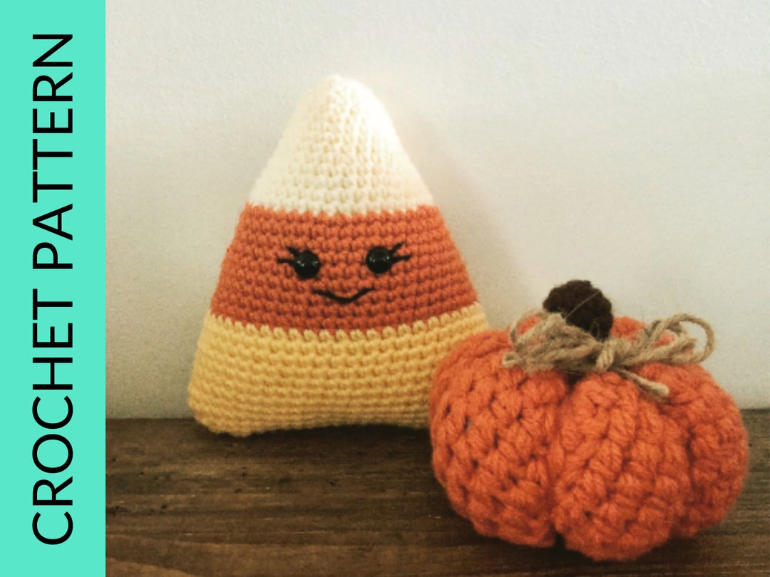 PDF Pattern for Crochet Candy Corn Plushie. Fall Halloween Crochet ...