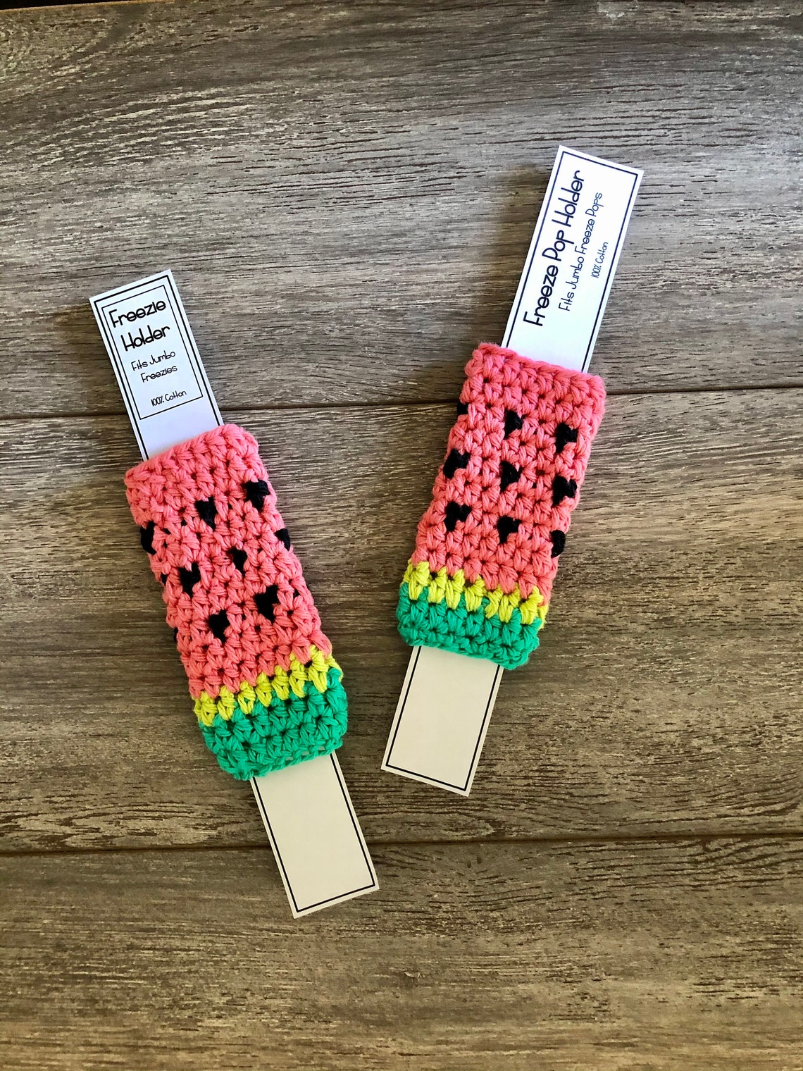 Printable Crochet Freeze Pop Insert Tag. PDF Downloadable Tags for ...