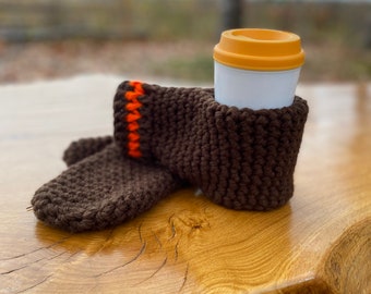 Drink Mitts.  Cup Holder Mittens. Beer Mitts. Secret Santa Gifts for Him. White Elephant Gift. Funny Christmas Gift ideas for him, her.