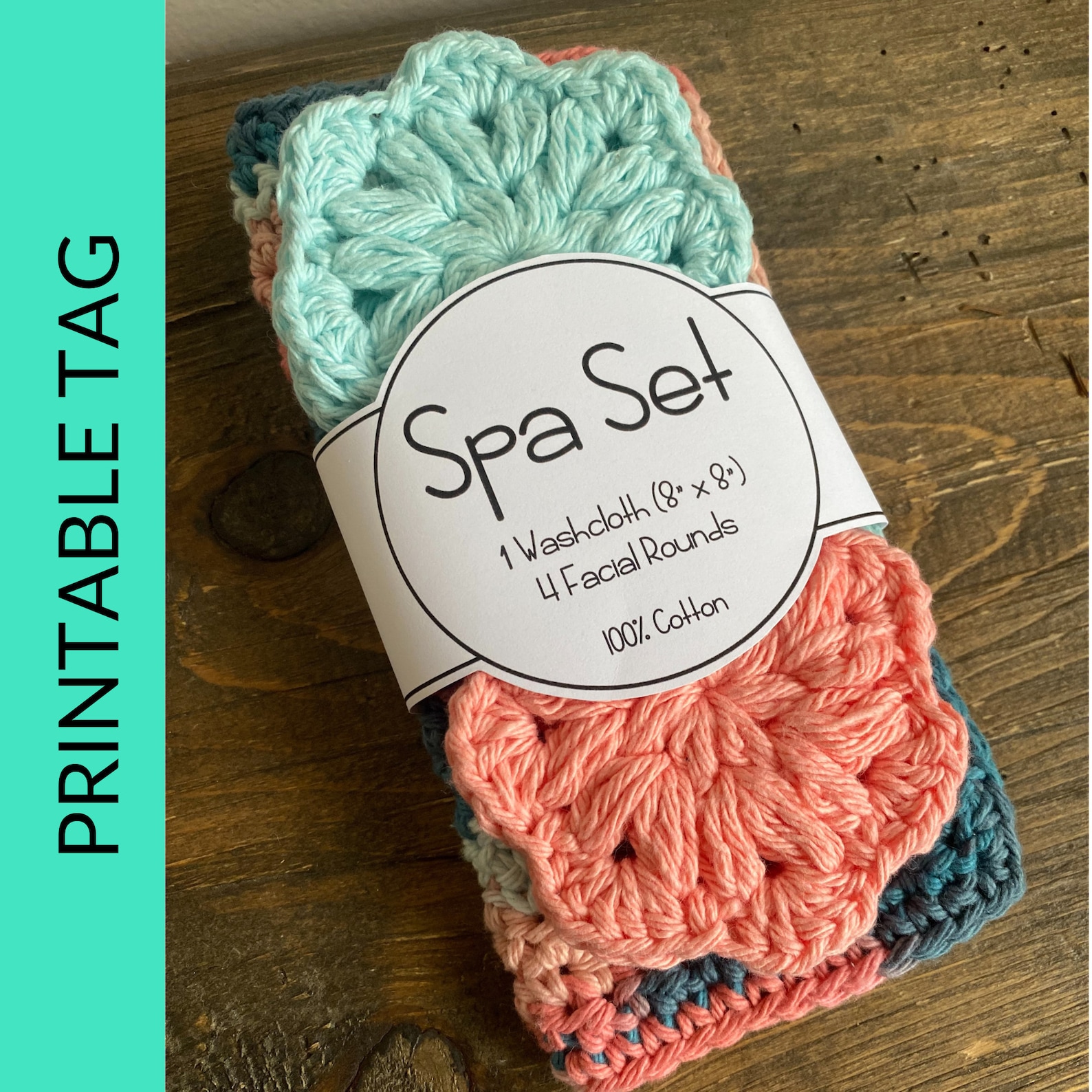 Printable Spa Set Wrap Label. PDF Downloadable Tags Handmade - Etsy
