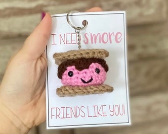 PRINTABLE Valentine's Day S'mores Gift Tags. Valentine's Cards for Classmates and Kids. PDF Download for Valentine's. Valentines Printables.