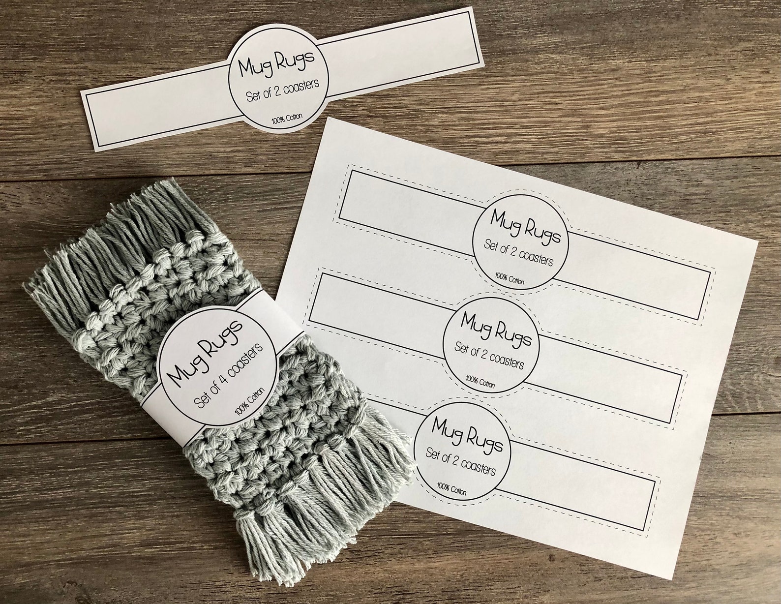 Printable Mug Rug Coaster Tags. PDF Download. Craft Fair Market Prep ...