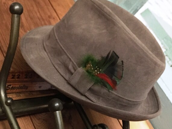 VINTAGE BEE FEDORA, Vintage Bee Hat, Custom Made B
