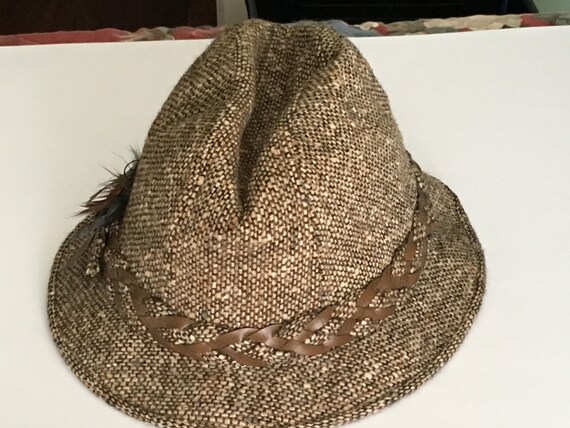 VINTAGE STETSON Tweed FEDORA, Vintage Fedora, Twee