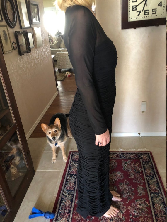VINTAGE FORMAL GOWN, Vintage Black Formal Gown, V… - image 4
