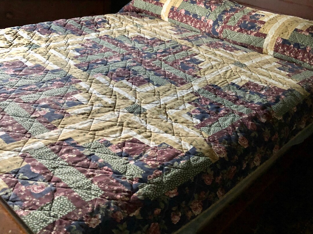 VINTAGE TWIN QUILT Vintage Single Quilt Twin Quilt Single Etsy