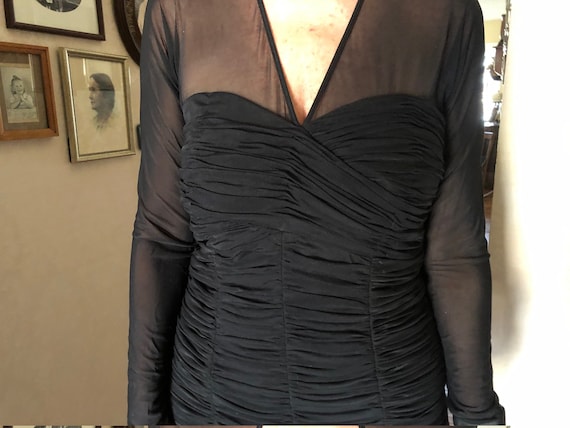 VINTAGE FORMAL GOWN, Vintage Black Formal Gown, V… - image 9
