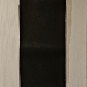 Black door curtain